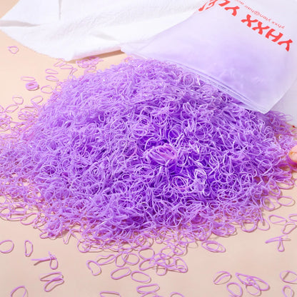 500/1000/2000 Stück bunte Einweg-Haargummis für Mädchen, Haarbänder, Haargummis, Haaraccessoires für Kinder