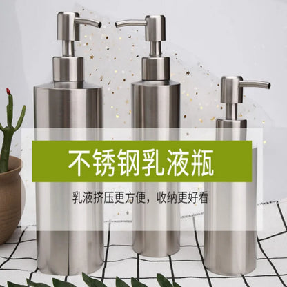 Multi-capacity Gel Bottle Hand Soap Dispenser 304 Stainless Steel Pump Bottle for Home Kitchen and Bathroom Use