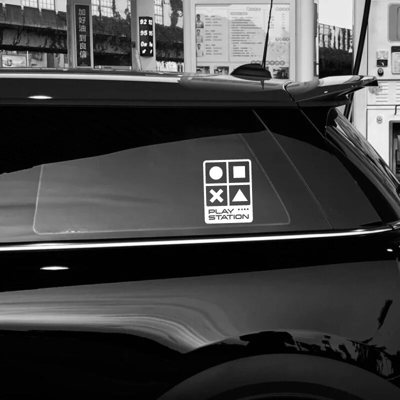 “PLAY STATION” STICKERs，for game player lover，funny&creative with high quality sticker for cars trucks motorcycles &laptops!