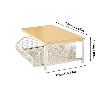 Kitchen Shelf Vertical 2-Tier Organizer Rack Household Organizer Shelves for Pantry Kitchen Bathroom Garage Shower Bar Apartment