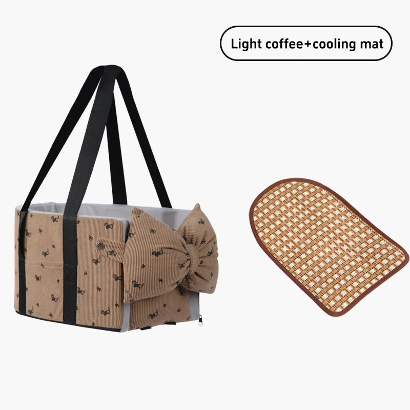 Car Carrying Dog Bed Pet Tote Bag Suitable For Small Dogs Pet Car Seat Cushions Universal Pet Travel Safety Bags Cat Car Beds