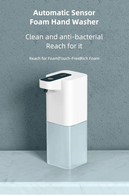 Automatic Soap Dispenser Infrared Sensor USB-Rechargeable Foam Hand Sanitizer for Kitchen & Bathroom
