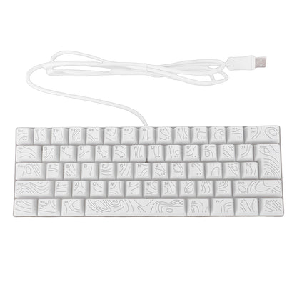 60% Gaming Keyboard 61 Key RGB Gaming Keyboard Mechanical RGB Backlit Ergonomic Design Wired Keyboard Mechanical Gaming Keyboard