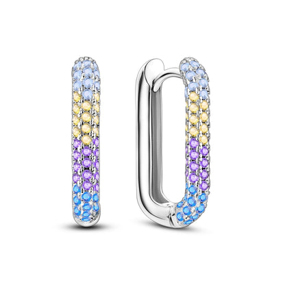 925 Sterling Silver Gold Drop Earrings For Woman Flower Round Sun Hoop Earring Pendientes Classic Original Woman Jewelry Gift