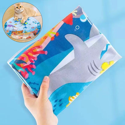 Pet Water Sensory Play Mat Inflatable Cat Water Bed Cushion Puppy Cats Pet Kennel Outdoor Water Toy Cool Cold Mat Pet Supplies