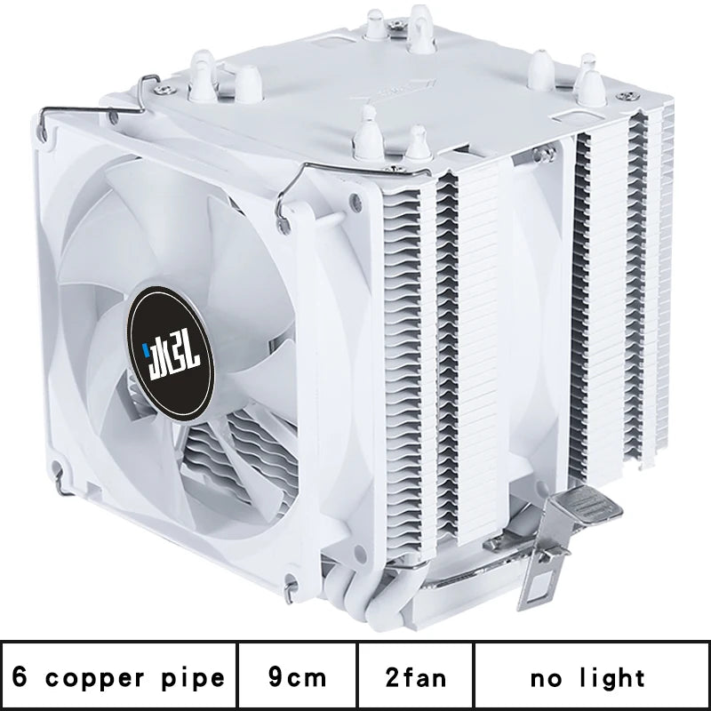 6 Copper Pipe Double Tower ARGB Cpu radiator Cooler 90MM 4Pin Fan 1200 1150 1155 1366 1700 AM3 AM4 X99 2011 PC Heat Sink 2011-V3