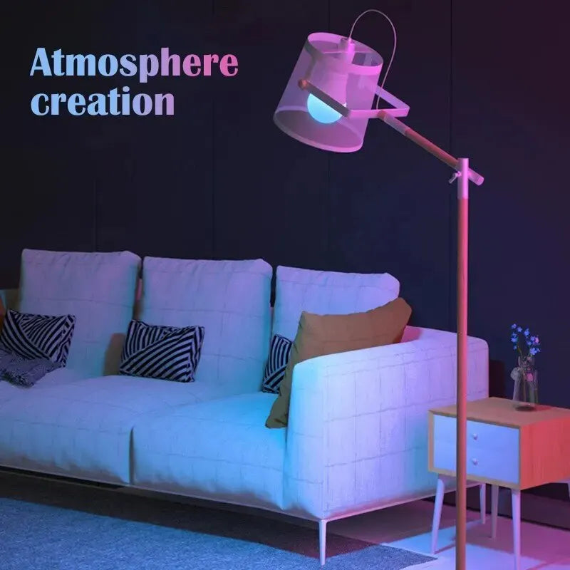 RGB-LED-Lampe mit 16 Farben, E27-Fassung, 220 V, dimmbar, mit 24-Tasten-Fernbedienung, smarte Stimmungsleuchte 