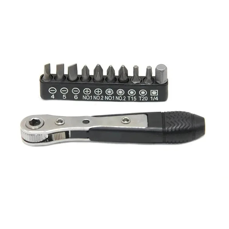 Screwdriver for Narrow Small Space Gap L-shaped Mini 36-tooth Ratchet Two-way Screwdriver Turning Right Angle