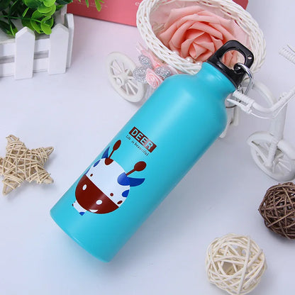 (12pcs) Camping Alloy Water Bottle 500ml Lightweight Single Wall Soft Camping Cycling Water Bottle
