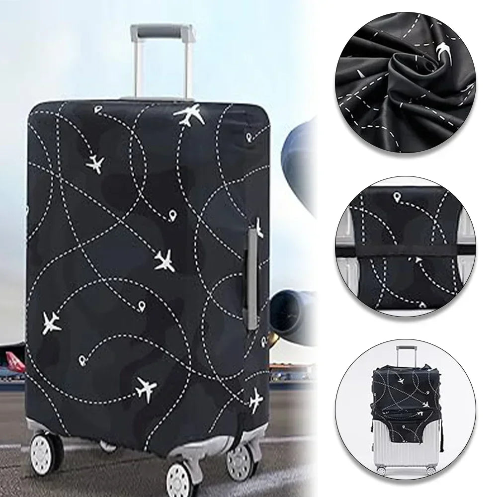 Travel Suitcase Set Is Suitable for 18-32 Inch Stretch Fabric Covers Travel Accessories Luggage Protection Covers Bear Printing