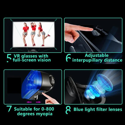 VRG Pro Viar VR Glasses 3D Virtual Reality Headset Helmet Goggles Device Lenses For Smartphone Phone Smart Hedset Gogle Children