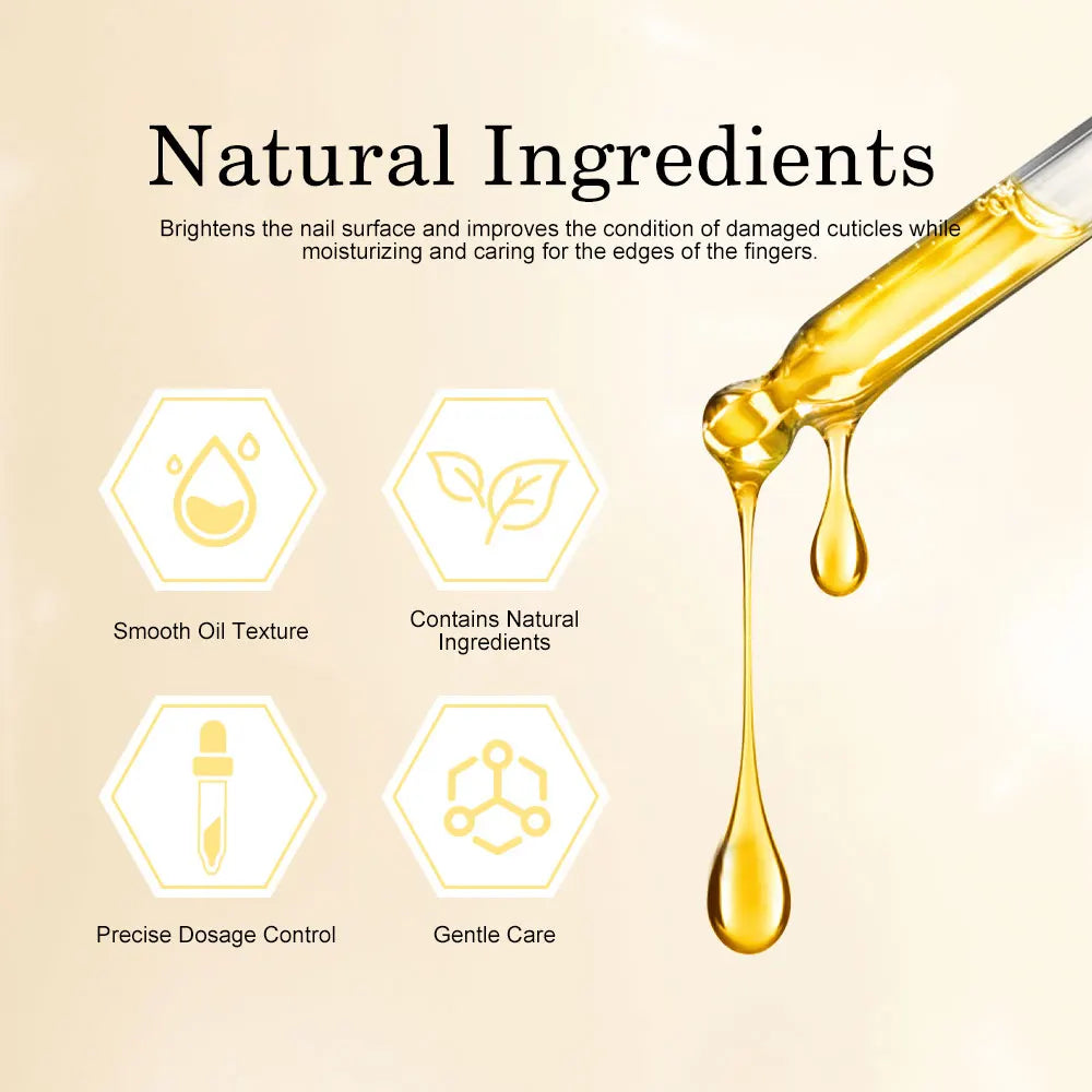 Nail Art Nutrition Liquid Hydrating Natural Dried Flower Nutrient Prevent Agnail Cuticle Soften Oil Treatment Nail Care