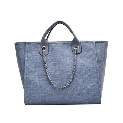 2025 Female Large Capacity New European American Bucket Bag Handheld Single Shoulder Diagonal Cross Chain Tote Bag