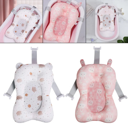 Baby Bath Seat Support Mat Protection Non Slip Adjustable 0-6 Months Baby