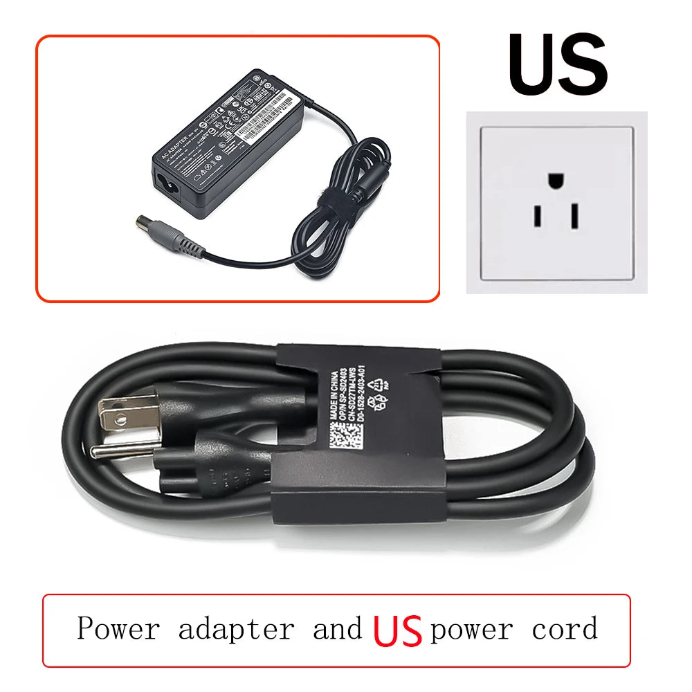 20V 3.25A 65W Power Adapter for Lenovo Thinkpad T400 T420 T430s T510 T520 X120e X130e X220 X230 E520 E535 SL510 Laptop Charger