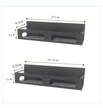 Magnetic Spice Rack Organizer for Refrigerator Hanging Spice Rack Wall Mount Metal Seasoning Organizer Rack