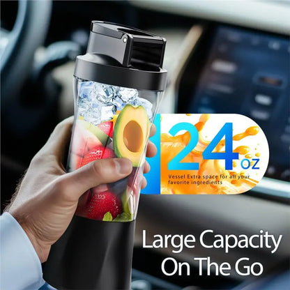 B89B-Portable Blender, Cordless USB Rechargeable Mini Smoothie Maker Multi-Functional Fruit Blender For Home Office Travel Usage