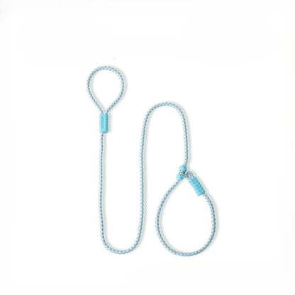Pet Dog Training Round Rope Light Weight Nylon P Chain Collar Adjustable for Small Medium Dogs Walking Leash Pet Supplies