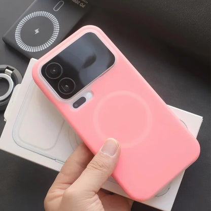 INS Jelly Liquid Silicone Magnetic Wireless Charge Case For Xiaomi Mi 17 Pro Max 15 Pro K90 14Ultra For Magsafe Matte Soft Cover