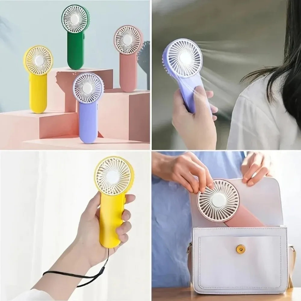 Portable Handheld Cooling Fan For Outdoor Travel, Portable, For Student Dormitory, Small Electric Fan Adjustable Single Speed