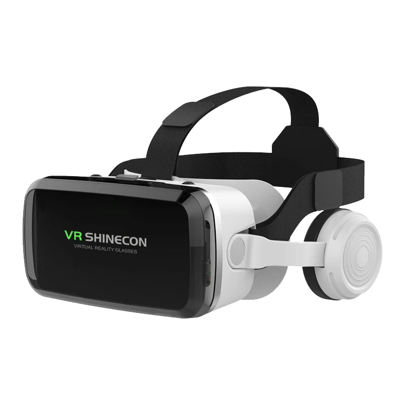 VR SHINECON 3D Virtual Reality Headset, Lightweight VR Glasses with 100° FOV for 4.7-6.53" Phones, Immersive Home Theater/Gaming