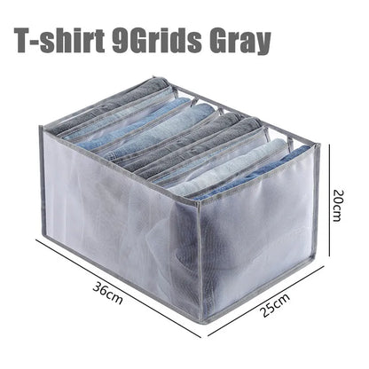 Clothing Storage Organizer Box Cabinets Drawer Jeans Organizer Underwear Pants T-Shirt Socks Storage Box Save Wardrobe Space