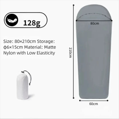 Summer Sleeping Bag Liner Antibacterial Thin Lightweight Travel Sleep Sack Dirt Proof Portable Compact Camping Hiking Outdoor