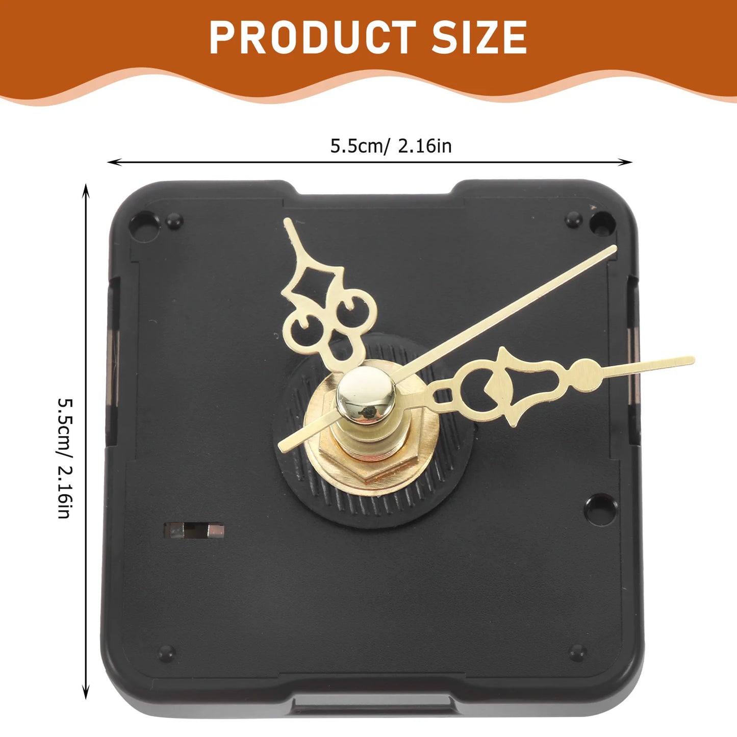 1Set Stable DIY Clock Movement Kit Accurate Timekeeping Durable Plastic Material for Wall Clocks Replacement Clock Mechanism