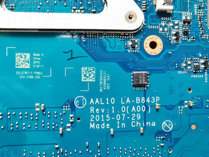 AAL10 LA-B843P For Dell inspiron 14 5458 15 5558 17 5758 Laptop Motherboard With i3 i5 i7 CPU UMA  920M GPU DDR3L TESTED GOOD