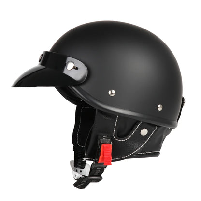 Motorcycle half helmet unisex retro personalized helmet for boys and girls motorcycle for all seasons riding and cruising