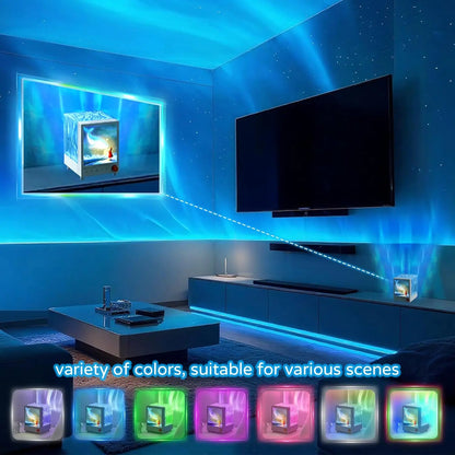 Star Projector Northern Lights Projector Aurora Light Projector with Bluetooth Speaker Light Projector for Bedroom for Adults