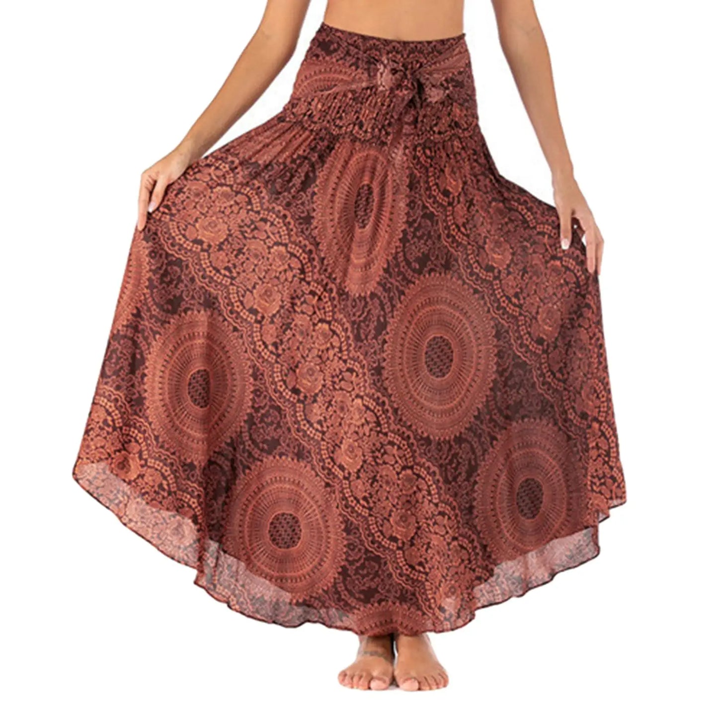 Fashion Women Skirts Flower Clothes Elastic Waist Bottom Skirt Costume