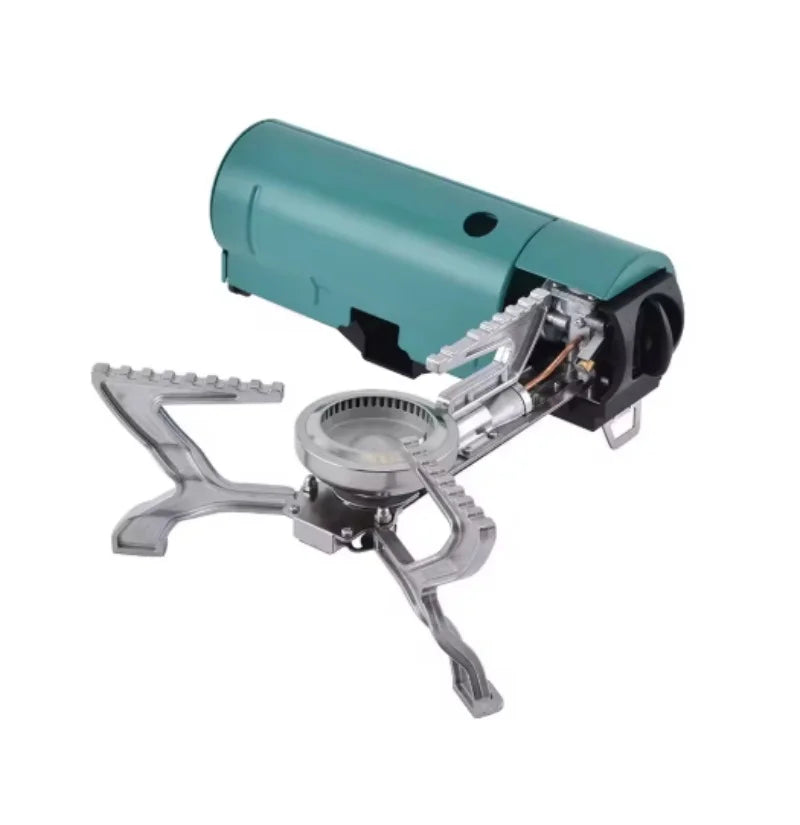 Outdoor Portable Folding Cassette Stove for Camping Butane High-Fire Integrated All-in-One Gas Stove Trekking Accessory