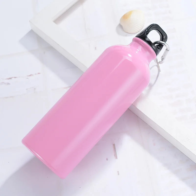 (12pcs) Camping Alloy Water Bottle 500ml Lightweight Single Wall Soft Camping Cycling Water Bottle
