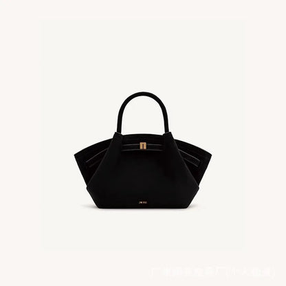 JW PEI HANA Tote Bag Dumpling Bun Small Women's Shoulder Crossbody Bag High Quality Handheld Small Bag Women'sMedium Faux Suede
