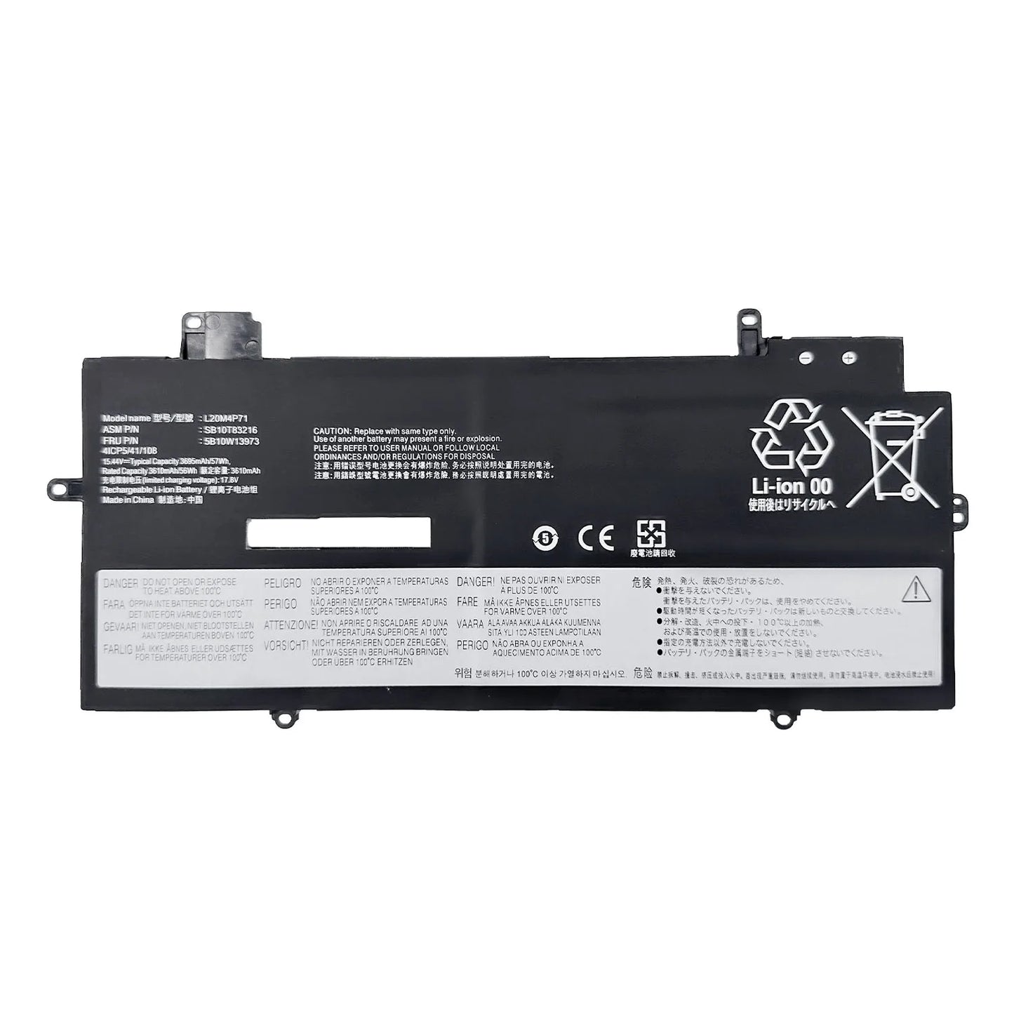 New LaptopBattery L20M4P71 For Lenovo ThinkPad X1 Carbon 9th Gen 10th Gen X1 Yoga 6th 7th Gen 2021 Series  L20D4P71 L20L4P71