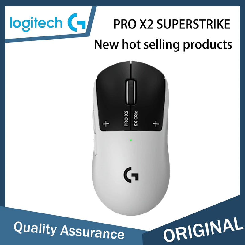 Logitech PRO X2 SUPERSTRIKE Wireless Gaming Mouse Professional Gaming Mouse 44000DPI HITS Sensing