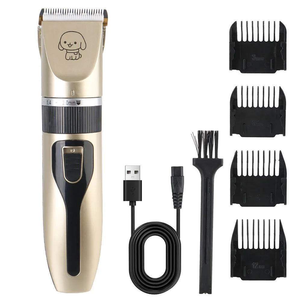 For Rabbit Dog Cat Puppy Grooming Clipper Cutter Pet Supplies Pet Hair Clipper Electric Scissors Haircut Trimmer Shaver Set