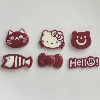 New Hello Kitty Shoes Accessories For Clogs Cute And Stylish Removable Decorations for Clogs And Sandals