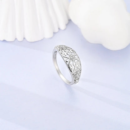 Hot Sale 925 Sterling Silver Ring Eye Plam Frefly Stars Heart Rings For Wedding Women Girls Jewelry Anniversary