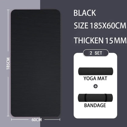 10MM/15MM/20MM Thick Yoga Mat Anti-skid Sports Fitness Mat  Comfort Foam Yoga Matt for ExerciseYoga and Pilates Gymnastics Mat