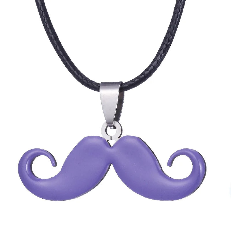 Hot Sale Stainless Steel Cute Classic Beard Pendant Necklace for Women Fashion Accessories Y2K Jewelry Party Gift Daily Wear