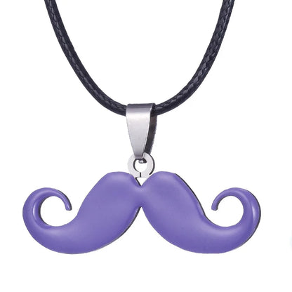 Hot Sale Stainless Steel Cute Classic Beard Pendant Necklace for Women Fashion Accessories Y2K Jewelry Party Gift Daily Wear