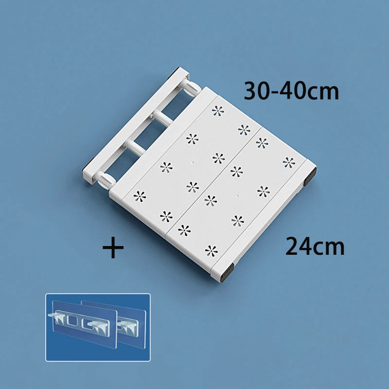 Adjustable Wardrobe Storage Shelves Clothing Closet Shelf Wall Mounted Rack for Bathroom Kitchen Cabinet Shelves Home Organizer