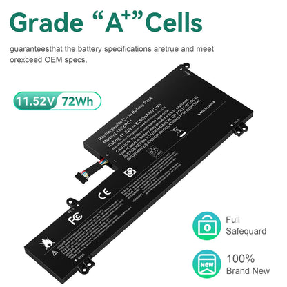 New OEM Battery For Lenovo Yoga 720-15IKB 80X7 Series Laptop Battery L16M6PC1 L16L6PC1 L16C6PC1 11.52V 72Wh 6268mAh