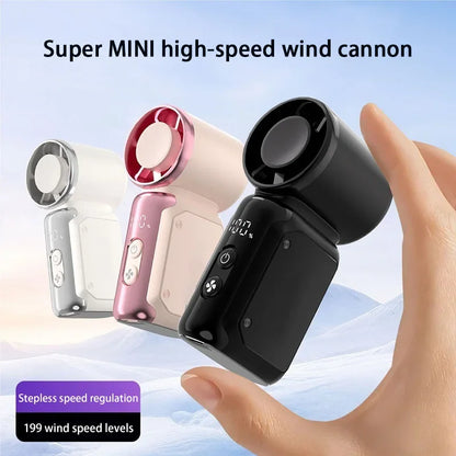 Mini Portable Handheld Fan | USB-Rechargeable | Pocket-Sized, Compact, and Quiet Fan | Ideal for Outdoor Activities, Dorm Rooms,