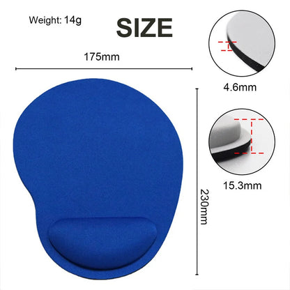 Ergonomic Wrist Rest Mouse Pad Comfortable Wrist Support Non Slip Mice Mouse Soft Mousepad for PC Laptop Tablet Computer