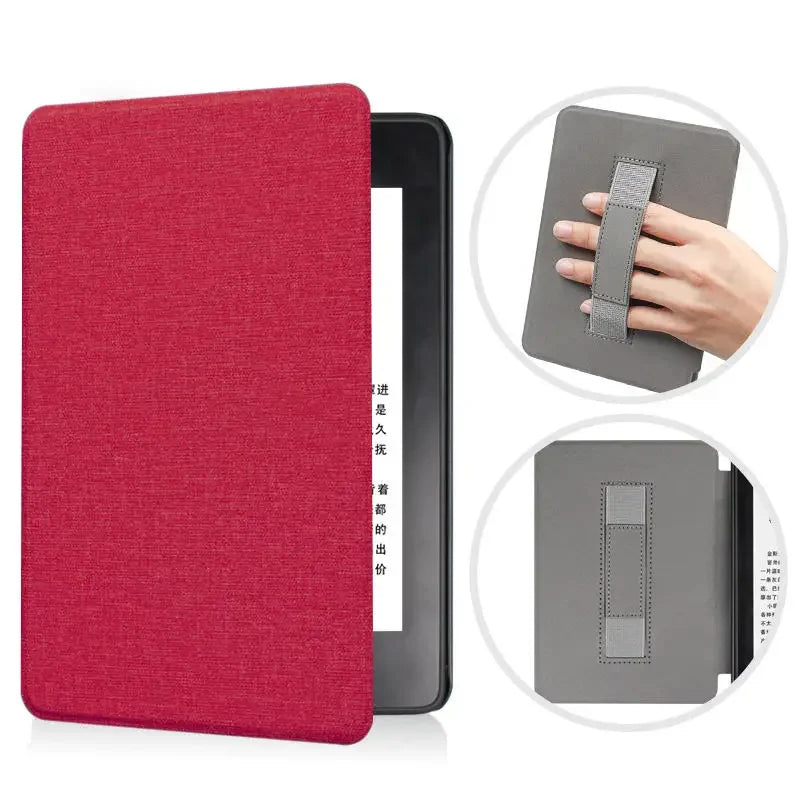 Handle Case for Kindle 2022 Paperwhite 5 4 3 Magnetic Cover 2021 8th 10th 11th Generation 6 6.8 Inch Hand Strap Protective Shell