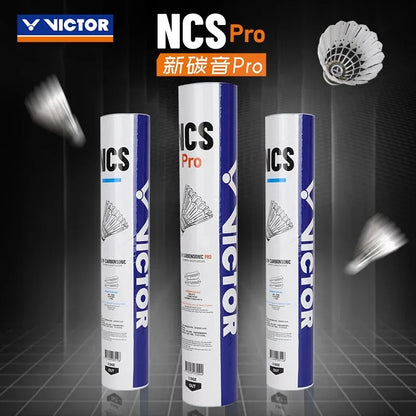 2025 Originalmarke, 1 Tube, 12 Stück NCS Pro Ball, Ausdauer, Flugstabilität, NCS PRO Kunstrasen-Badmintonball