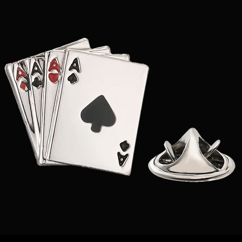 Classical men's women's brooch High-end collar pin Sports Golf Poker Trophy Lapel pin Hats scarves accessories jewelry gift